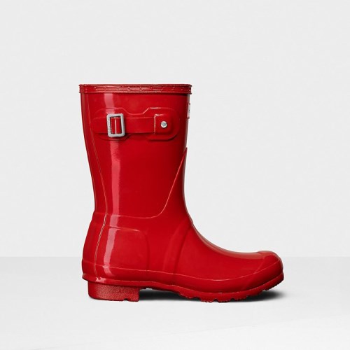 Hunter Original Gloss Short Rain Boots For Womens - NZ R4972